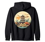 Coole buddhistische Gebetsstätte für japanische Gottesdienstliebhaber Kapuzenjacke