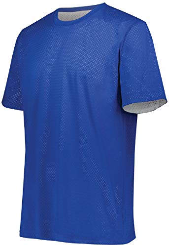 Augusta Sportswear Youth Short Sleeve Mesh Reversible Jersey Xl Royal/White