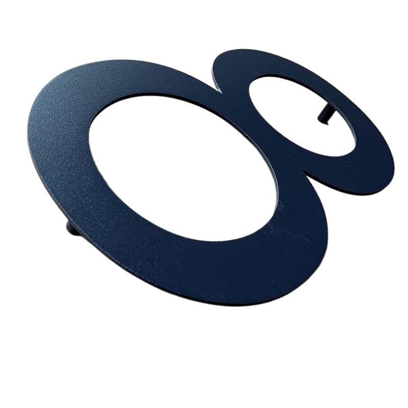 Numerazione Porte Numero civico Galleggiante in Acciaio Inossidabile da 20 cm, Grande Cartello Stradale da 8", Numero civico for Porta Esterna(8)