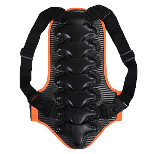Protector de espalda de esquí Equipo de protección de snowboard Protector de espalda flexible anticaída con cinta adhesiva para montar, patinar, esquiar, motocicleta