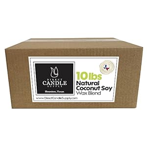 10 lb Coconut Soy Candle Wax for Candle Making – Creamy Blend for High Load Fragrance Formulation, Coconut Wax, Coconut Soy Candle Wax, Cera para Velas