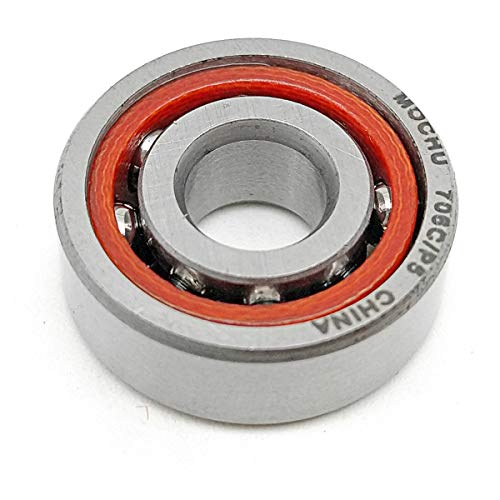 MOCHU 706 706C/P5 706C 6X17X6 Angular Contact Ball Bearing, ABEC-5, 15° Contact Angle, Metric, 6mm ID, 17mm OD, 6mm Width, Single Row, Open