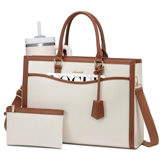 What other color goes well with canvas luggage paint LOVEVOOK 15.6 Inch Laptop Tote Bag
