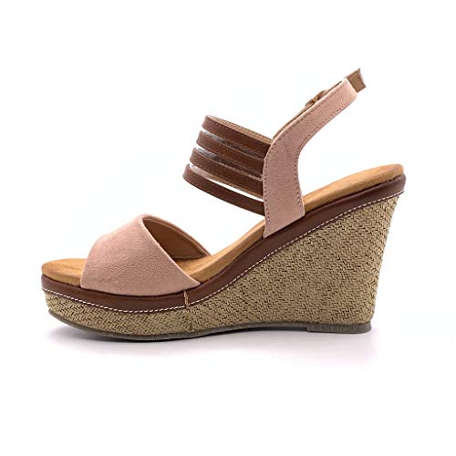 ANGKORLY - Scarpe Moda Sandali Zeppe Aperto