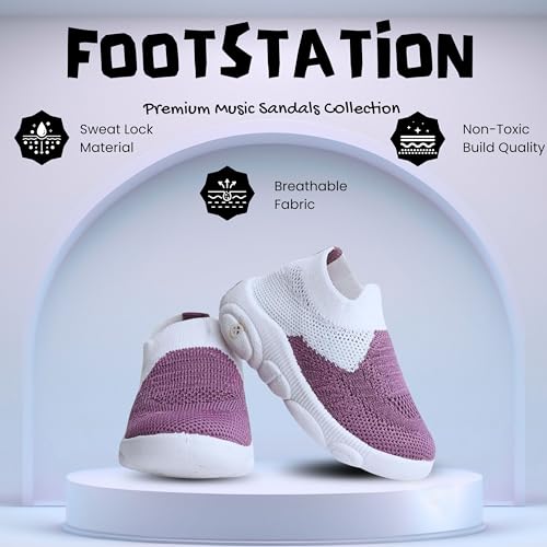 Image of 𝑭𝒐𝒐𝒕𝑺𝒕𝒂𝒕𝒊𝒐𝒏: Infant's Musical ♫♬♪ Sound Shoes | Age 9-24 Months | Fly-12 /10