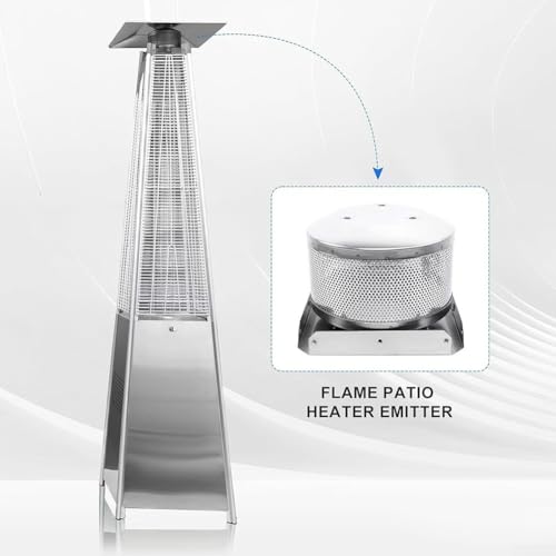Pantalla de emisor de acero inoxidable premium para calentador de patio 6