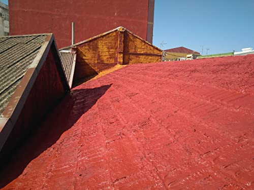 JOVIRA PINTURAS Abdichtung und Tropfschuztfarbe für Terrassenböden und Dächer mit glasfaser. (4 Liter, Weiß)