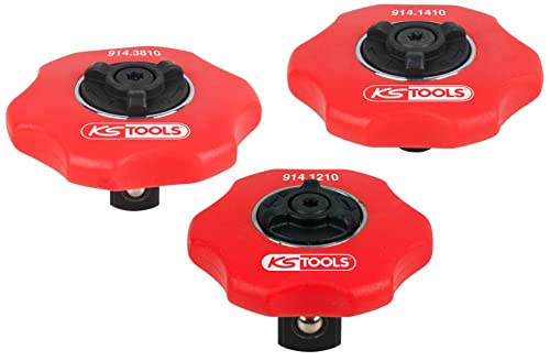 KS Tools - 914.1215 - Jeu de mini-cliquets réversibles sans manche 1/4'' - 3/8'' - 1/2''