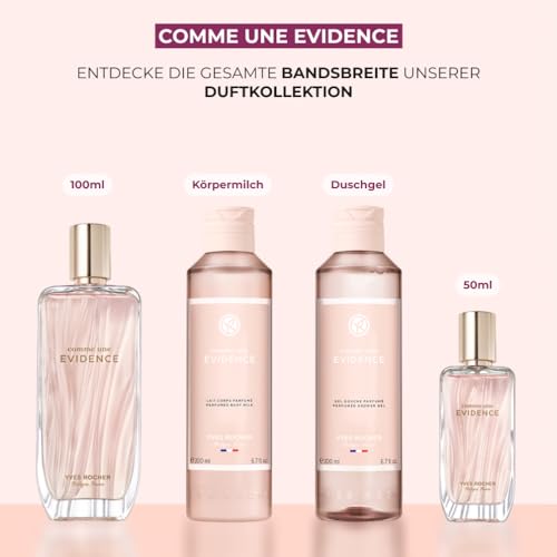 3. Bild von Yves Rocher COMME UNE EVIDENCE - Eau de Parfum Damen - Floraler Chypre-Duft mit Rose, Bergamotte und Patschuli - Elegantes Parfum für Frauen - 100 ml 100 ml (1er Pack)