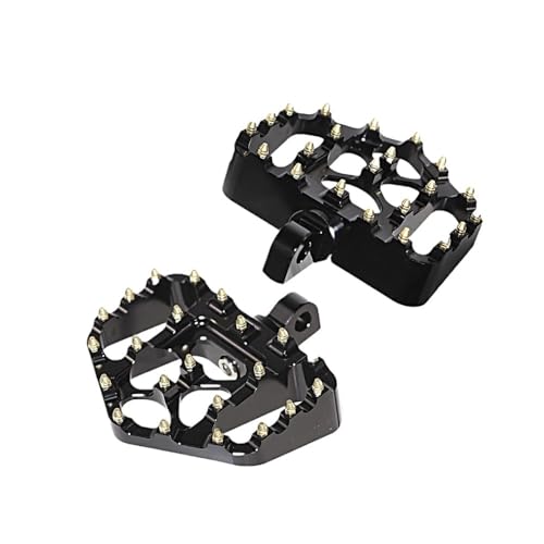 Repose-pieds Riot moto noir jaune pour Harley Davidson Touring Softail Dyna FL