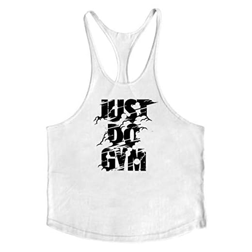 YFSLC-Studio Fitnessväst män, svart bokstavstryck män bodybuilding stringer vit tank top gym fitness muskelväst kläder träning gym sportkläder undertröja