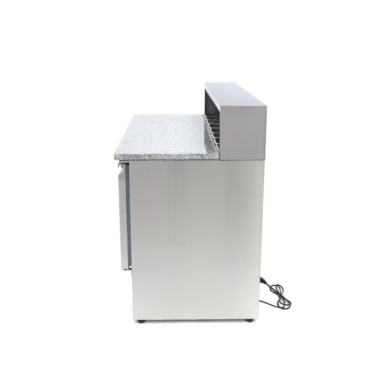 Maxima Réfrigérateur pour la préparation des pizzas - 137 cm - 3 portes - s'adapte à 8 x 1/6 GN - incl couvercle en acier inoxydable