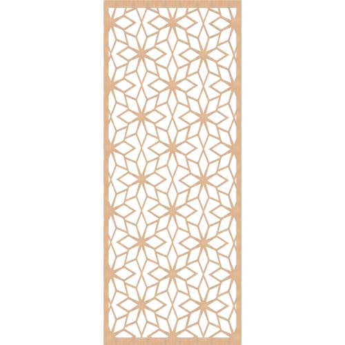 Image of Lake Decorative Pierced Fretwork Wood Wall Panels, 31 3 /8 inchW x 79 3 /8 inchH x 1 /4 inchT, Hickory