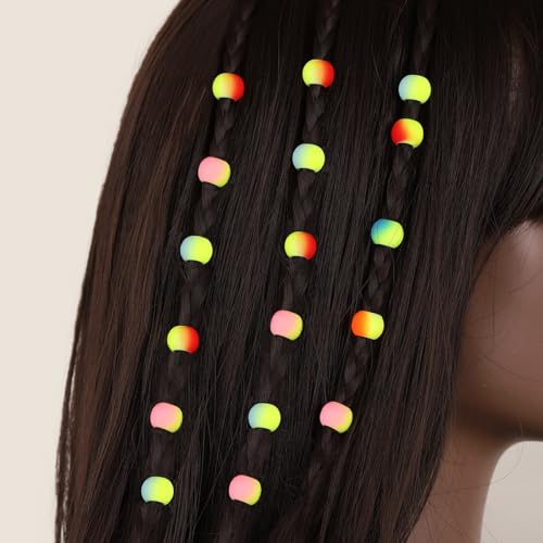Perles de cheveux pour tresses multicolores pour sublimer vos coiffures d'été