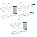 Healeved 12 Pcs Clear Organizer Box Baby Soother Baby Holder Portable Pacifier Holder Baby Dummy Case Pacifier Storage Box Pp Pacifier Box Portable Pacifier Box Bracket Bite Plastic Box Pp