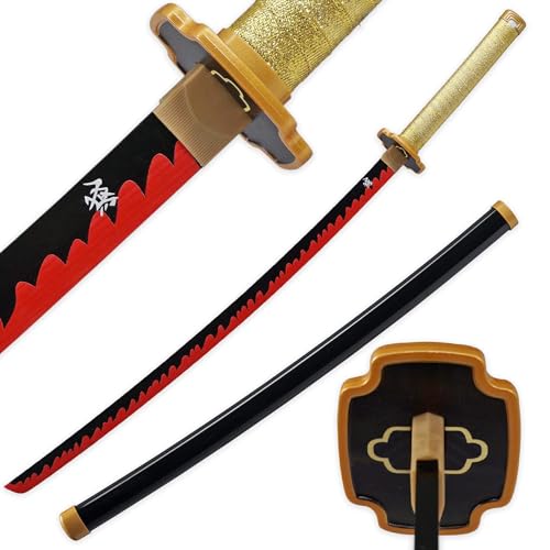 Lqzjg Anime Espada De Bambú Cosplay Tsugikuni Yoriichi Espada Katana 103 Cm 40 Pulgadas Lqzjg Anime Espada De Bambú Cosplay Tsugikuni Yoriichi Espada Katana 103 Cm 40 Pulgadas