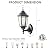 Refice Aluminum 2-Pack Waterproof Outdoor Light Fixtures Wall Mount Exterior Porch Lights, Anti-Rust Outside Lights for Patio, Garage, Doorway