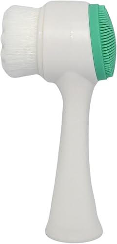 Miniatura 3 de CALA Cepillo de limpieza facial de doble acción (menta), cerdas suaves superfinas que limpian profundamente los poros, elimina el aceite, la