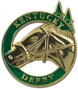 Indiana Metal Craft Kentucky Derby Horse Head and Spires Lapel Pin
