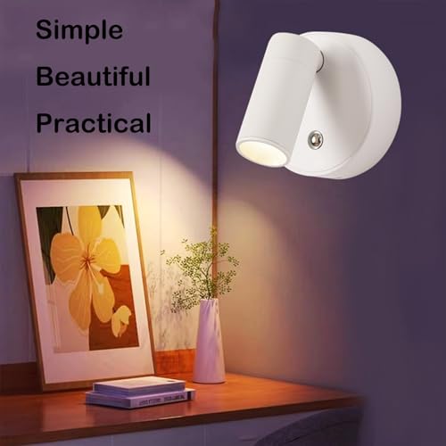 Image of Spot Lights Indoor, Rechargeable Plant Spotlight Indoor, 360 Rotate Wireless LED Uplighting, Battery Powered Ceiling Spotlight for Artwork Painting Tree Plant Picture Lights Wall Light (Black)