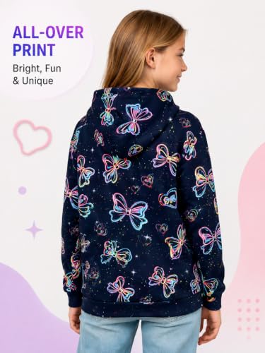Image of uideazone Teen Girl Sweatshirt Hoody Hoodies Hooded Pullover with Pockets 4-14 Years