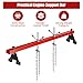 Goplus® 1100lbs Engine Support Bar Transverse for Motor Tranny Transmission w/ 2 Points Lift Holder Hoist Dual Hooks