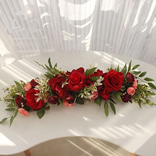 YLSZHY Artificial Rose Flower Swag,25.6 Inches Wedding Arch Flowers - Image 3