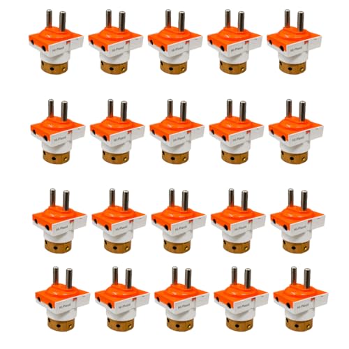 Image of Hi-Plasst 2 Pin to B22 Bulb Holder Adapter with Dual Socket | Multi Pendant Converter | Brass Connector | Suitable for Indian Sockets (20)