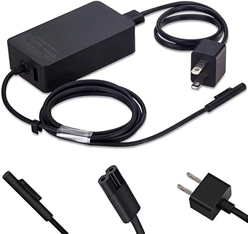 Updated Version Surface Pro Charger, 44W 15V 2.58A, Compatible for Microsoft Surface Pro 3, Pro 4, Pro 5, Pro 6, Pro 7, Pro X Surface Laptop 1/2, Surface Book & Surface Go, Works with 44W&36W&24W