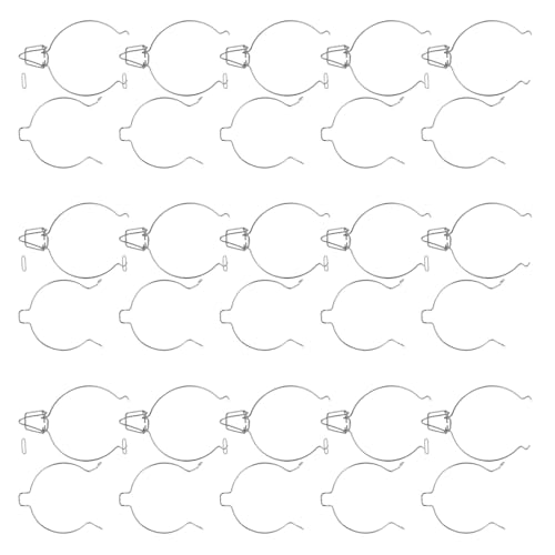 Alipis 15 Pezzi Morsetti per Barattoli di Vetro Fibbia in Acciaio Inox Chiusura Ermetica per Conserve Accessori per Inscatolamento e Contenitori Cucina Clip di Bloccaggio per