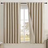 Photo Gallery dualife tende in lino color tortora, lunghe 203 cm, per soggiorno e sala da pranzo, 2 pannelli, tasca posteriore per asta, gancio per cintura, tende plissettate per camera da letto, 127 x 203 cm, 2 Photo Gallery dualife tende in lino color tortora, lunghe 203 cm, per soggiorno e sala da pranzo, 2 pannelli, tasca posteriore per asta, gancio per cintura, tende plissettate per camera da letto, 127 x 203 cm, 2