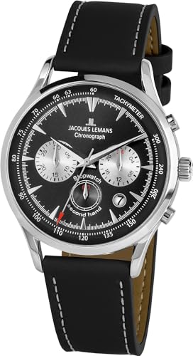 Chronographe Jacques Lemans 1-2065 pour homme au style retro classic