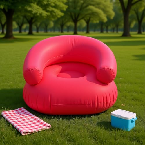 Fauteuil gonflable en PVC floqué Drfeify avec accoudoirs ergonomiques - 3