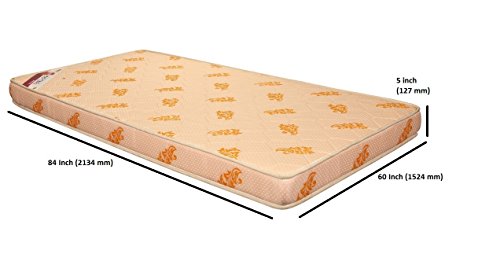 Image of Springwel Endura Plus 5-inch PU Foam Mattress, Queen Bed, Size(84x60x5)