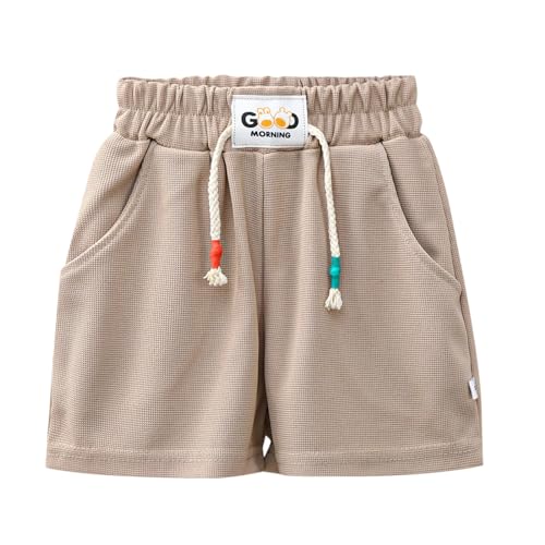 Pantalones Cortos para niños, Pantalones Cortos Informales con cordón para niñas, Ropa de Verano, Pantalones elásticos para niños cómodo para Jugar