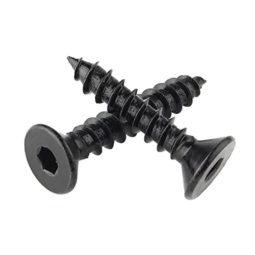 Tornillos autorroscantes M3 x 6mm 50 piezas cabeza plana miniatura 3