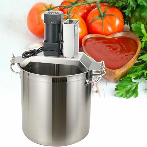 FKINGLRK Batidora de Alimentos Comercial, batidora eléctrica para mermeladas y Salsas, para cocinar en fábricas de Alimentos de hoteles y restaurantes, raspador de 4 Cuchillas