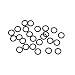 uxcell Nitrile Rubber O-Rings 6.5mm OD 4.5mm ID 1mm Width, Metric Nitrile Rubber Sealing Gasket, Pack of 25