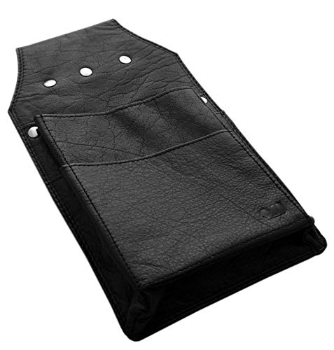 Preisvergleich Produktbild myledershop LEDER PROFI HOLSTER KELLNERHOLSTER KELLNERTASCHE KELLNERHALFTER KÖCHER REVOLVERTASCHE MIT DOPPELTER NAHT MJ-DESIGN-GERMANY SCHWARZ