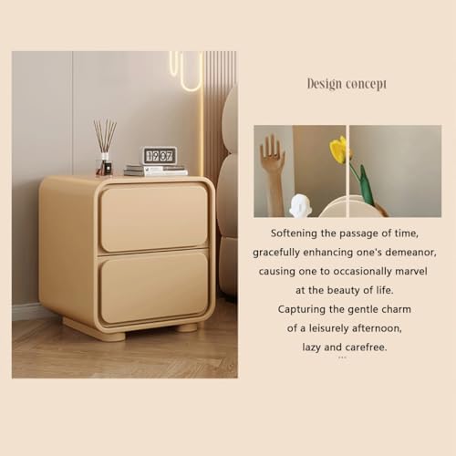 Table de chevet avec deux tiroirs pour optimiser les petits espaces - 4