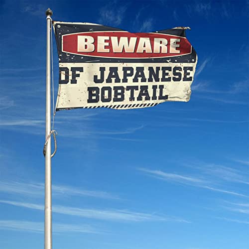 Drapeau japonais Bobtail humour 152x244 cm pour chambre - 5