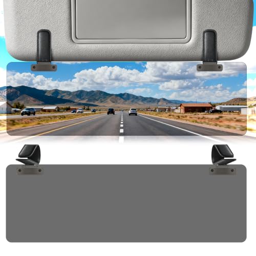 Image of Sun Visor Extender for Car, Visor Extender Attachment for Car, Flip-Up Visor Extender Sun Blocker UV400, Polarized Sun Visor Extender, Anti-Glare, UV Protector (1 Pack, Small)
