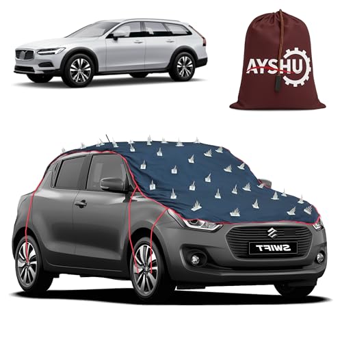 Image of AYSHU Water-Resistant Spike Car Cover for Volvo V90 Cross Country - Protects from Dogs, Monkeys, Dust, Sunlight & UV - Full Roof Universal Fit
