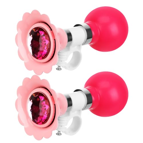 Bocina de aire comprimido para bicicleta DOITOOL evita riesgos con sonido fuerte en hierro rosa