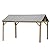 CHARMMA 12'x14' Hardtop Gazebo Outdoor Aluminum Gazebo with Galvanized Steel Gable Canopy for Patio Decks Backyard (Yellow-Brown)