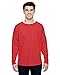 J. America Women's Ladies Game Day Jersey Long Sleeve t-Shirt, Red, Large