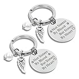 Elechobby Friends Keychain 2pcs Not Sisters by Blood But Sisters by Heart Key Chain Friendship Gift...