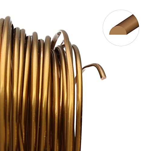 Alambre de cobre para bisutería y manualidades Beadsmith de calibre 18 semicircular 3