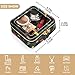 Emelivor Spices Peppers Black Pattern Clear Makeup Bag for Women Portable Cosmetic Bag with Zippers Travel Cosmetic Case Makeup Organizer PU Leather Cosmetic Bags Toiletry Bag for Women Girls
