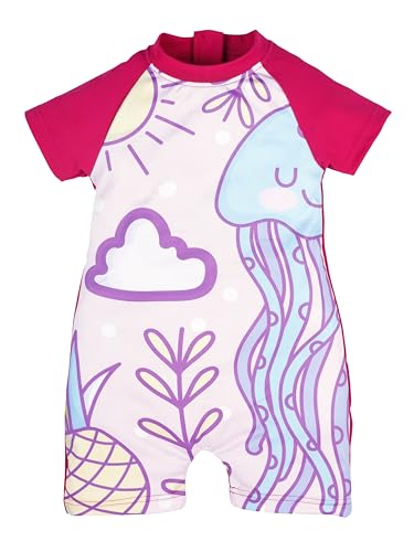 Image of KiddoPanti Boys & Girls Half Sleeve Mid Thigh Length Swim Suit